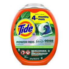 Капсули для прання Tide Power Pods with Febreze, Botanical Rain, 45 штук